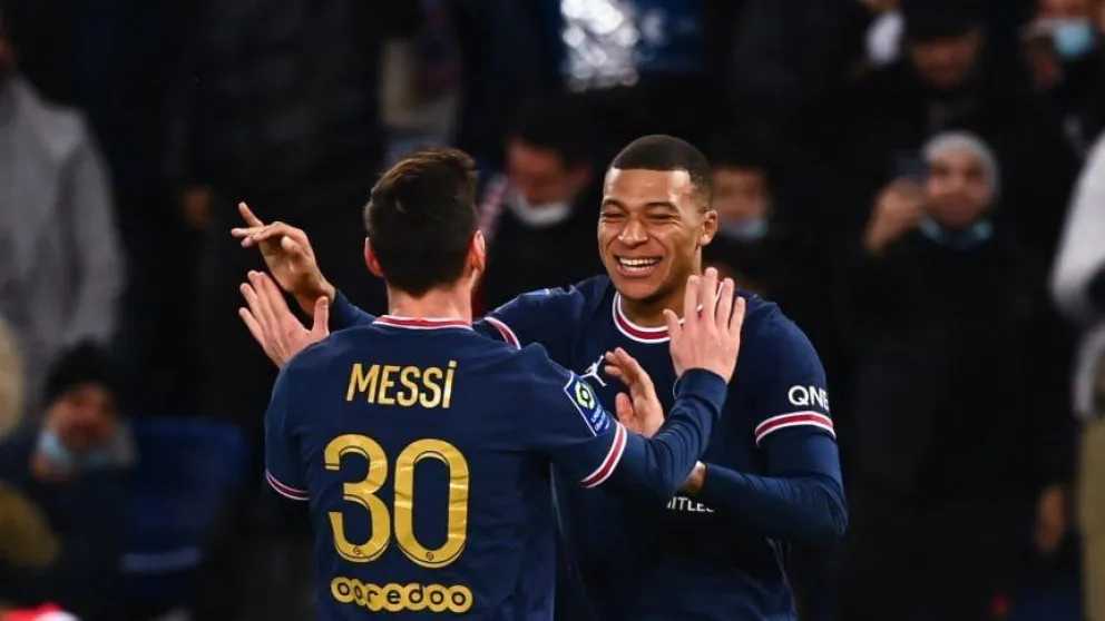 Asistencia de Messi y doblete de Mbappé en el triunfo de PSG sobre Mónaco