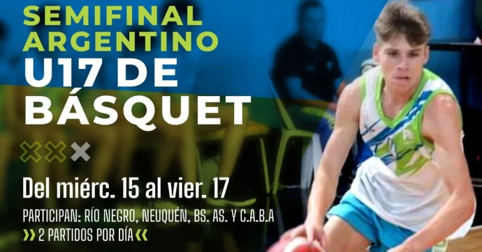 Viedma recibe al cuadrangular que define a un finalista del básquet U17