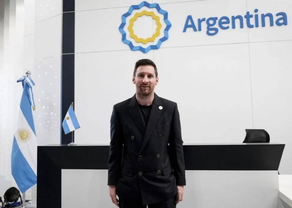VIDEO: Leo Messi y un enorme gesto para promocionar la marca Argentina en el mundo