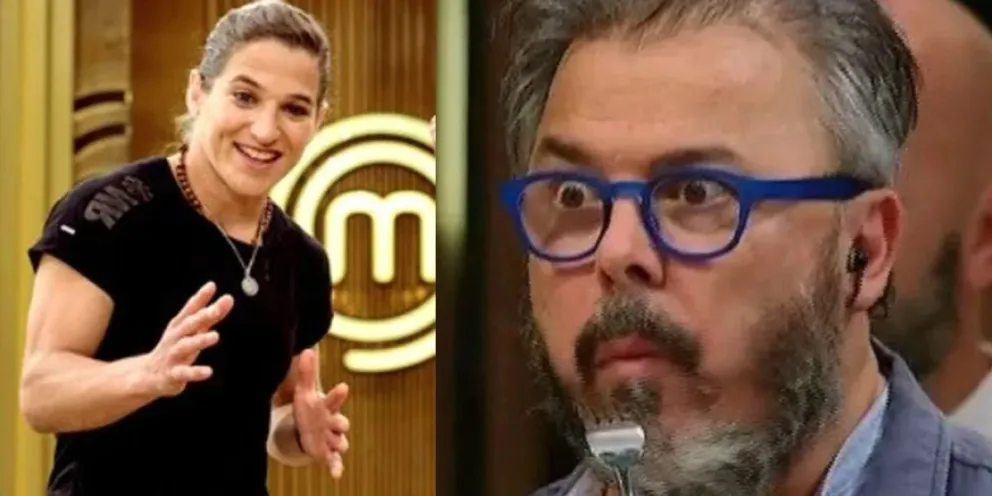 Lo dio vuelta: la Peque Pareto derribó a uno de los jurados de Masterchef con una toma de judo