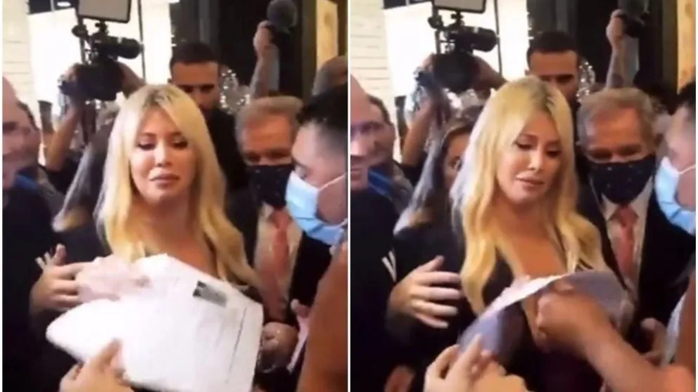 Una fan de Wanda Nara le entregó su currículum en una conferencia de prensa y ¡ya fue contratada!