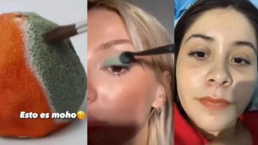  “No jueguen así con su salud”: una bióloga criticó el desafío de una tiktoker que se maquilló con moho
