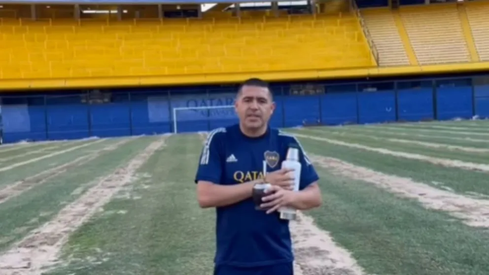 Video: Riquelme le envió un saludo navideño a los hinchas de Boca y mostró las obras