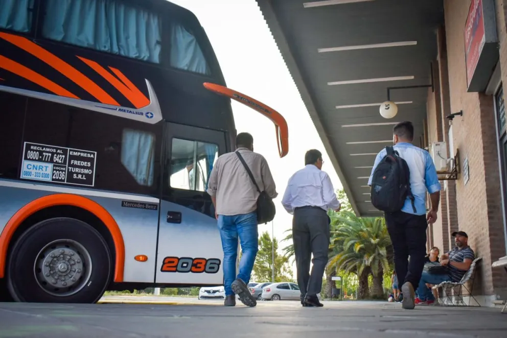 En la terminal de ómnibus están que si voy o que si vengo por la alta movilidad