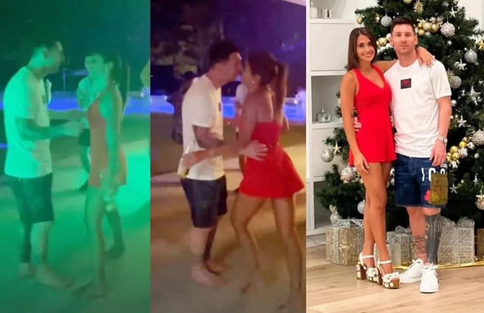 El baile de Leo Messi y Antonela en los festejos de Navidad