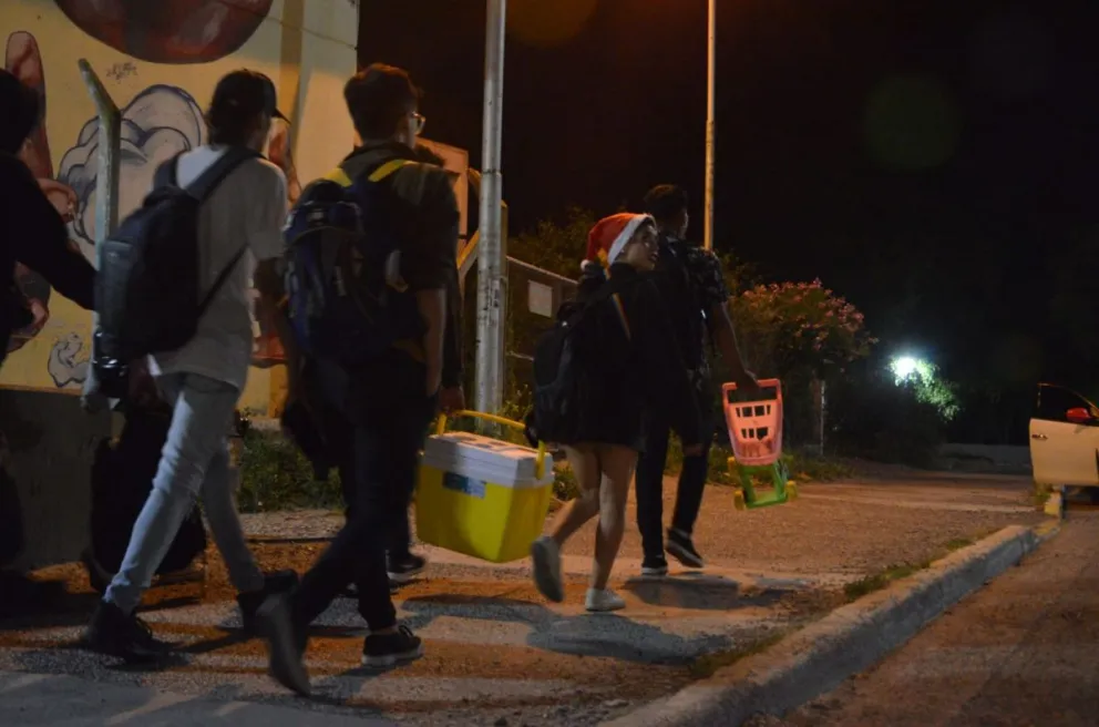Los festejos navideños en la costanera fueron con absoluta normalidad