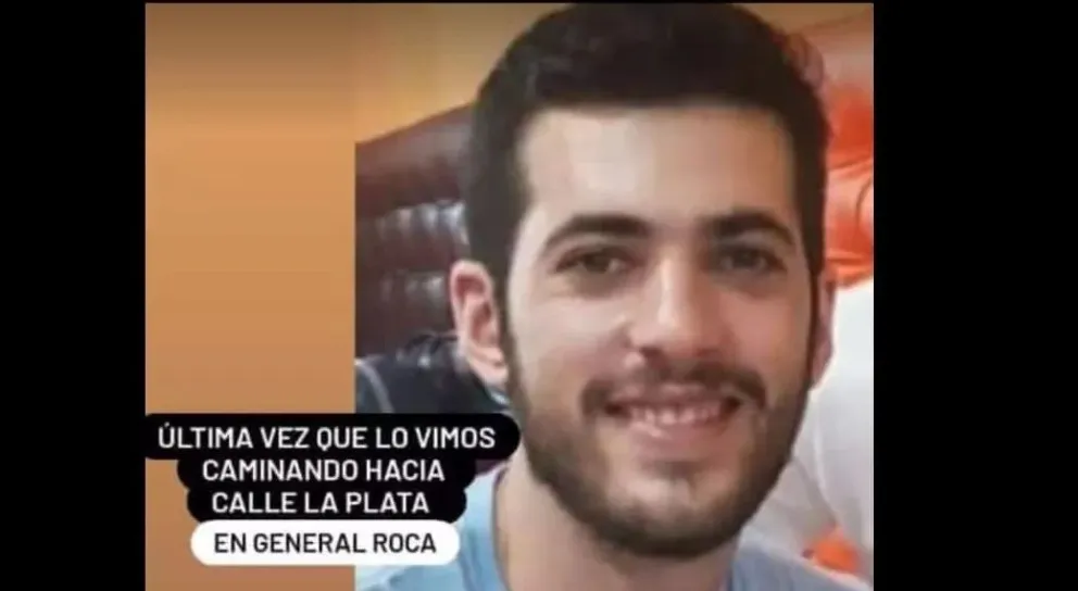 Se ausentó de su hogar el hijo del intendente de Chichinales y hay un intenso operativo