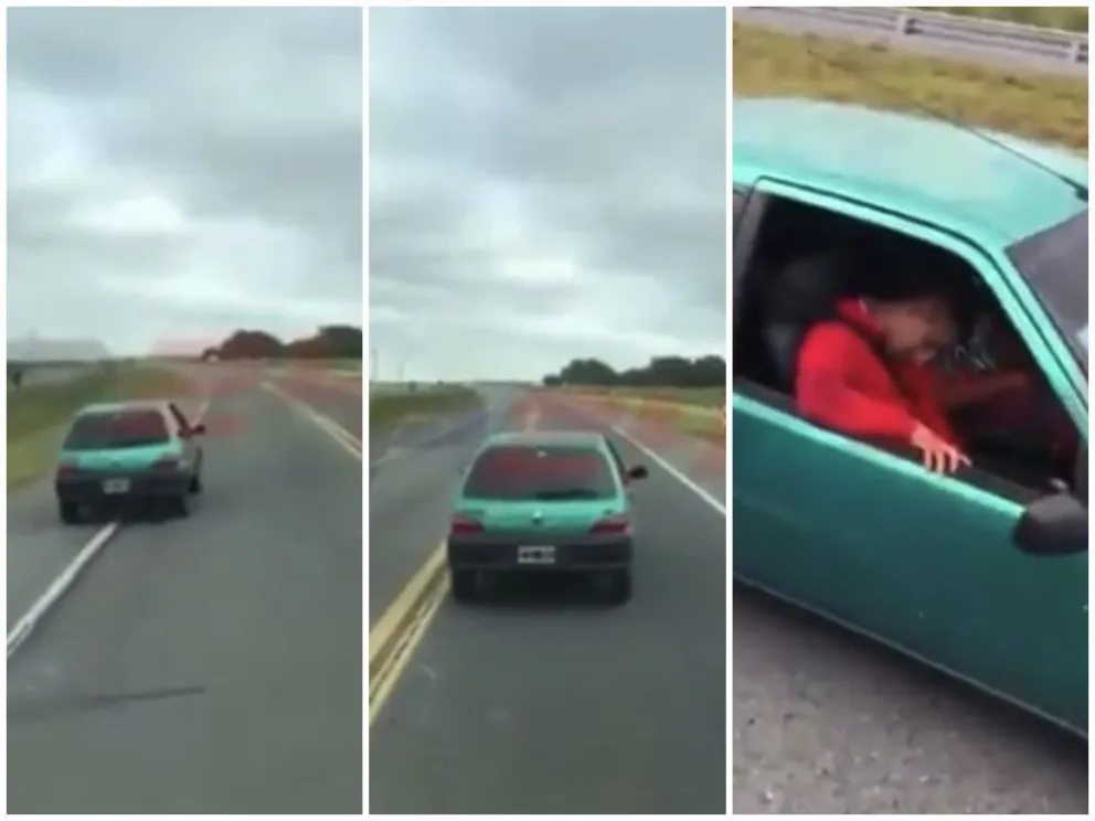 Video escandaloso: descubrieron a dos policías mientras manejaban borrachos 