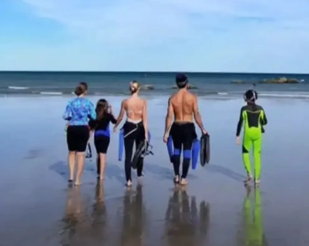 Así disfrutan sus días de descanso Nicole Neumann y Manu Urcera en Las Grutas