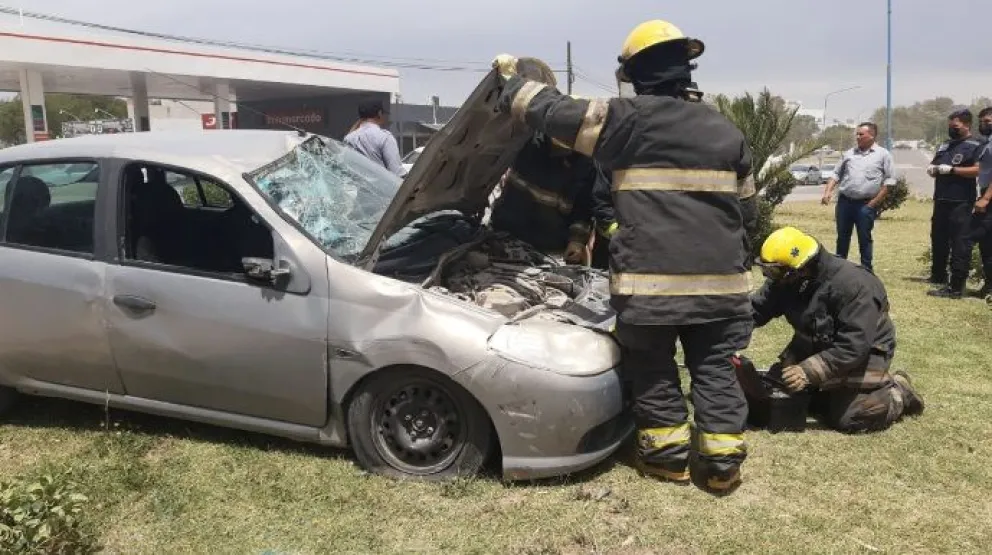 Espectacular choque en Las Grutas