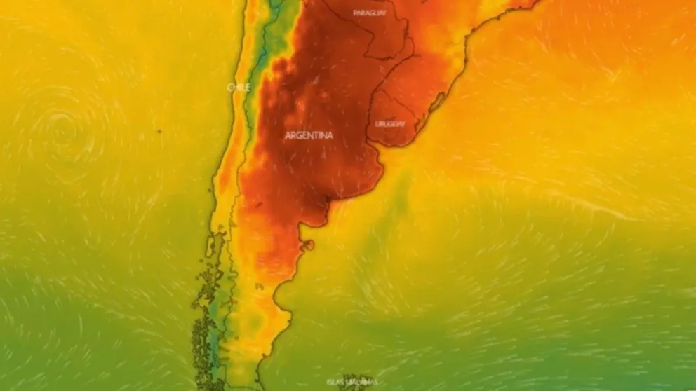 Un infierno: Viedma es la ciudad más calurosa del país y hay alerta roja
