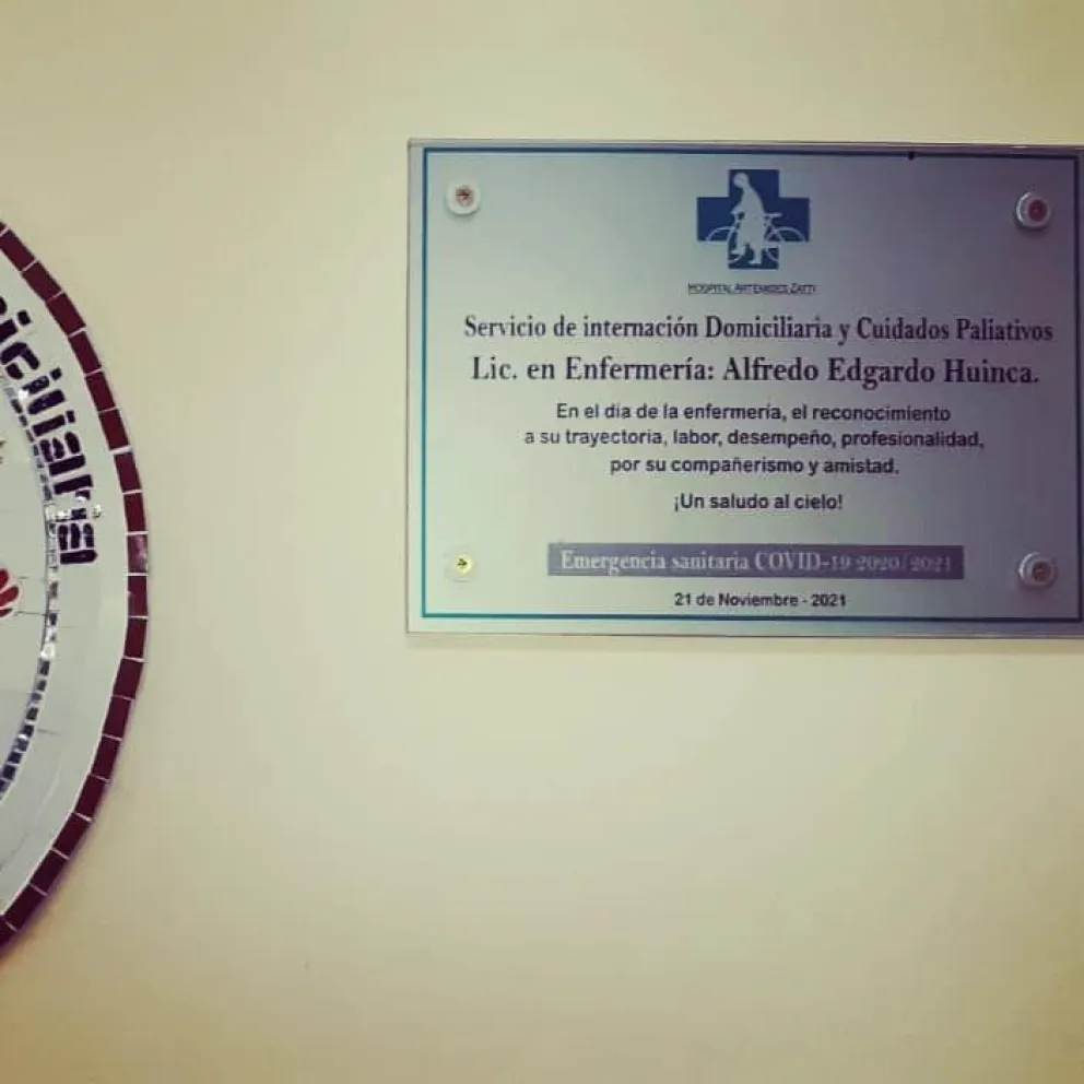 El Hospital Zatti rindió tributo a un enfermero fallecido por COVID 19