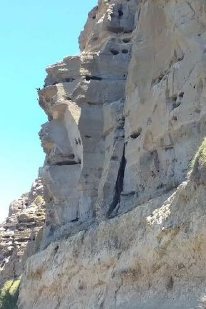 Peligro de derrumbe en La Lobería: insisten en no acampar cerca de los acantilados
