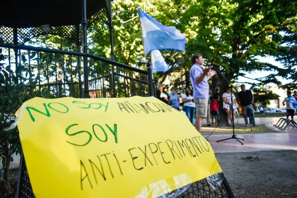 Declararon la guerra al Pase Sanitario con un acto en Patagones