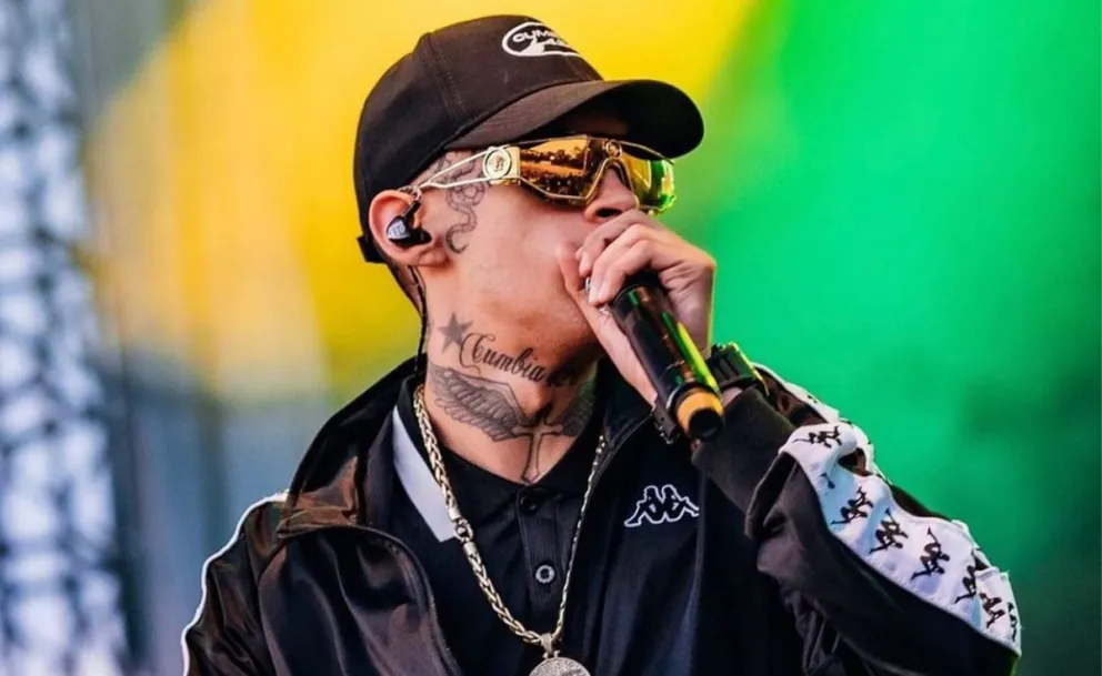 L-Gante saltó desde el escenario en pleno show y mirá lo que pasó