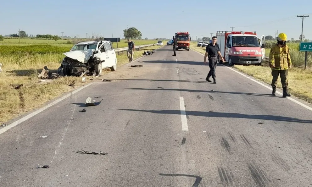 Un motociclista murió luego de chocar de frente con un auto en la ruta N°3