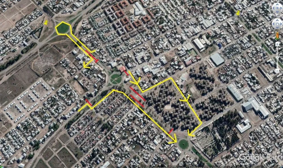 Se retoma la obra de la avenida Perón y estará cortada la rotonda Islas Malvinas