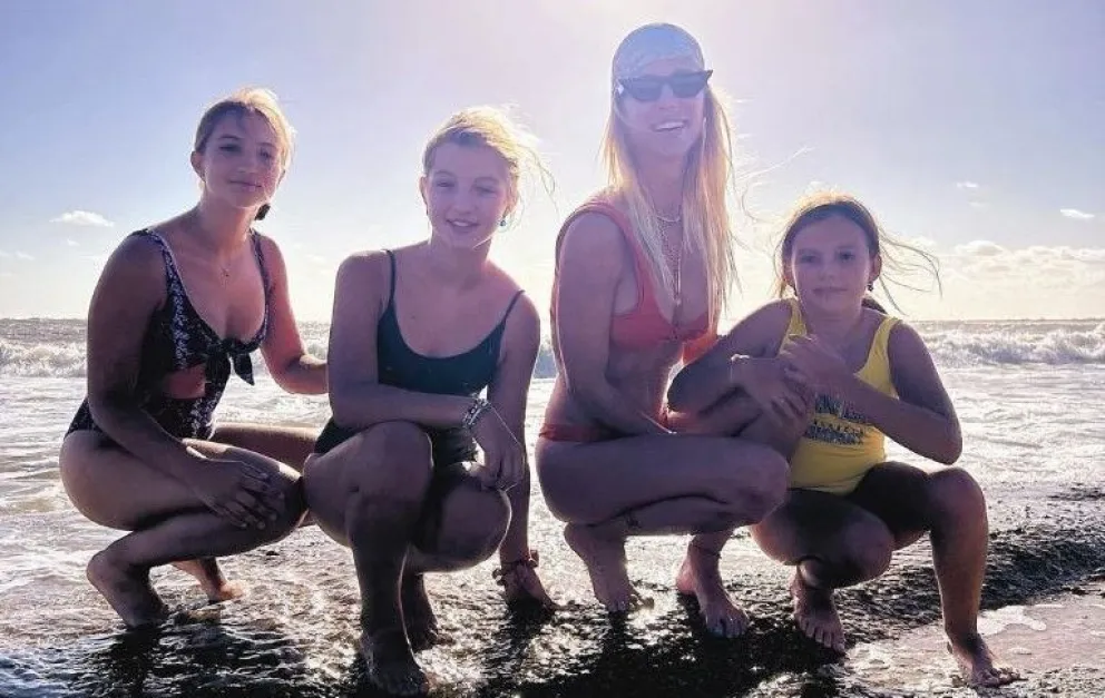 El tatuaje que comparten Nicole Neumann y sus tres hijas para plasmar su amor