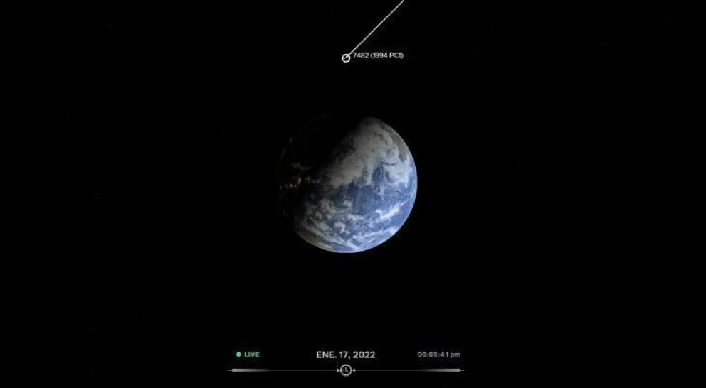 Un enorme asteroide rozará la Tierra esta tarde: Seguí su trayectoria en vivo