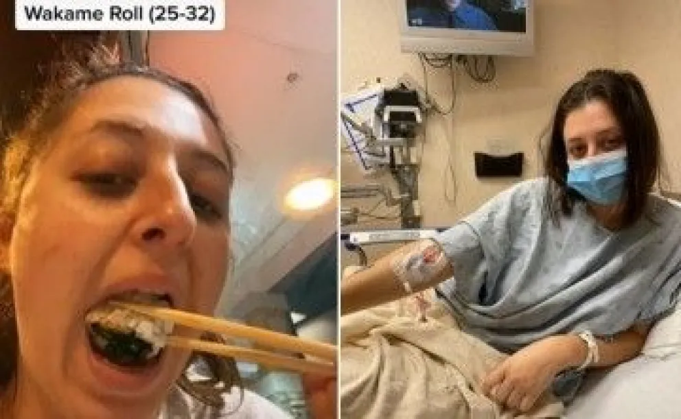 Intentó batir un récord y terminó internada