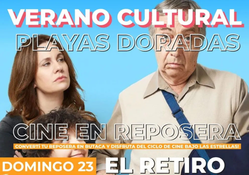 Cine en reposera: la propuesta libre y gratuita que llega a SAO, Playas Doradas y Las Grutas
