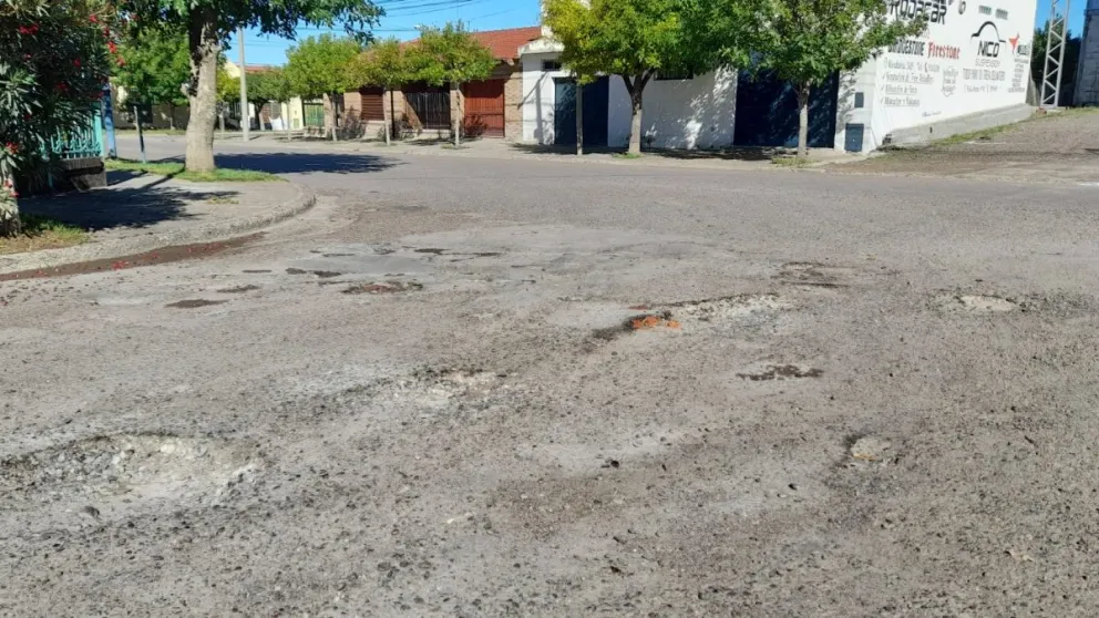 El estado de las calles es la evidencia del paso del temporal