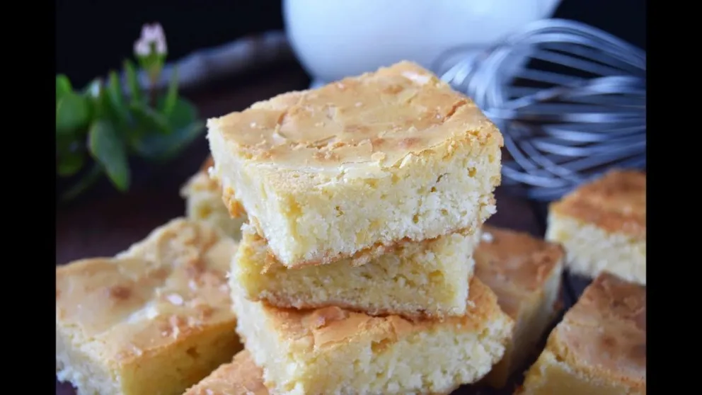 Probá esta receta exquisita: brownie de chocolate blanco en, ¡solo 5 pasos!