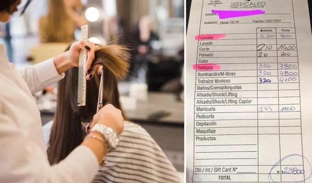 Increíble: gastó $24.000 en una peluquería 