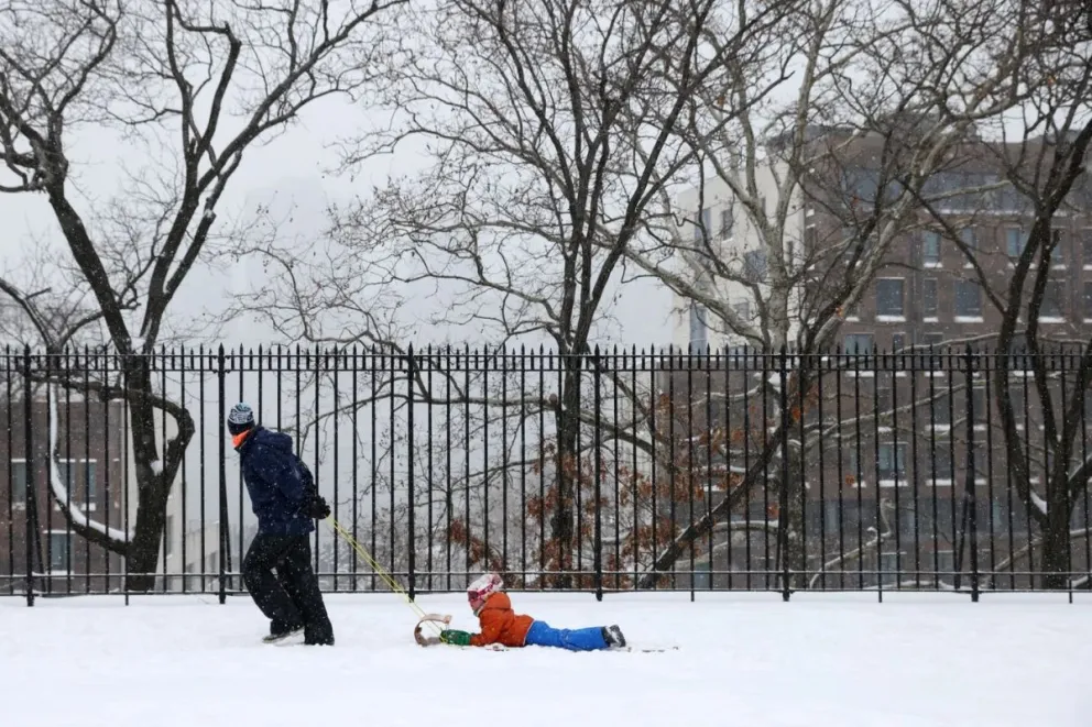 Tremendas imágenes de la tormenta de nieve en la Costa Este de Estados Unidos