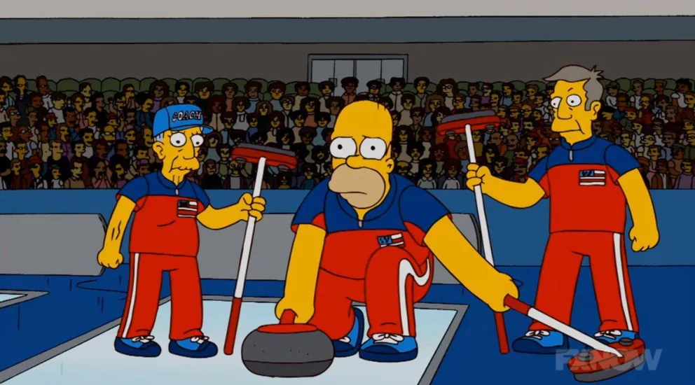 Los Simpsons predijeron la medalla de oro en curling de Estados Unidos