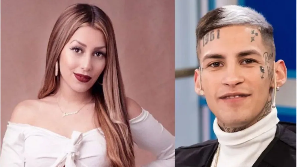 La novia de L-Gante recibió un botellazo tras defenderlo