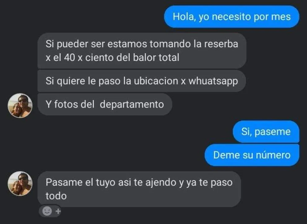 Estafadores usan como fachada un complejo de Las Grutas: los delataron los repetidos errores de ortografía