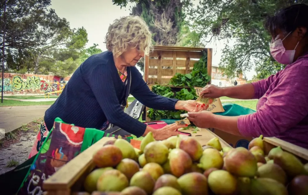 Contra viento y marea, la feria agroecológica fue un éxito