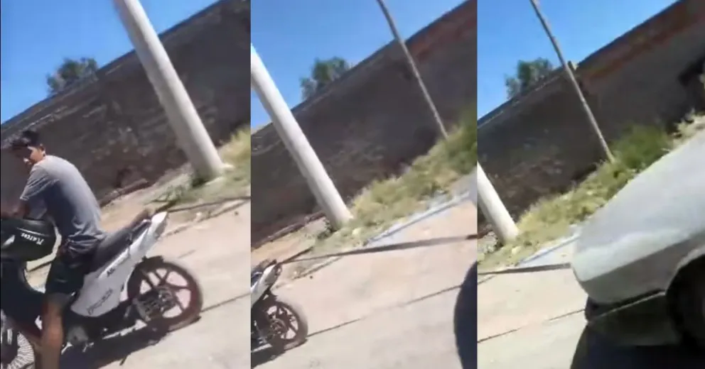 Sólo en Patagones: una 110 llevó de tiro a un Renault 12