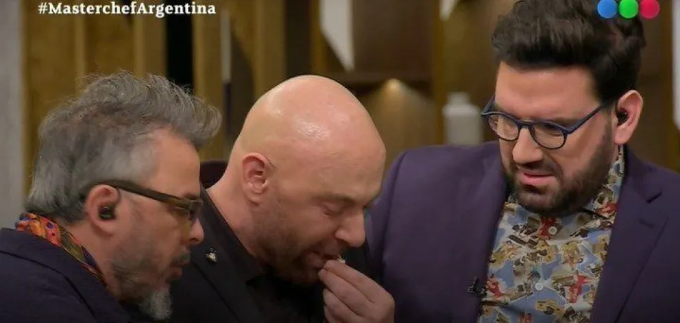 Germán Martitegui se atragantó con el plato de una participante en Masterchef Celebrity