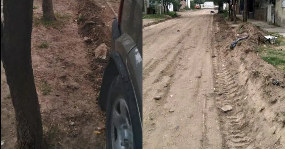Un vecino se quejó de las calles de su barrio, mientras que "las tomas tienen cordón cuneta"