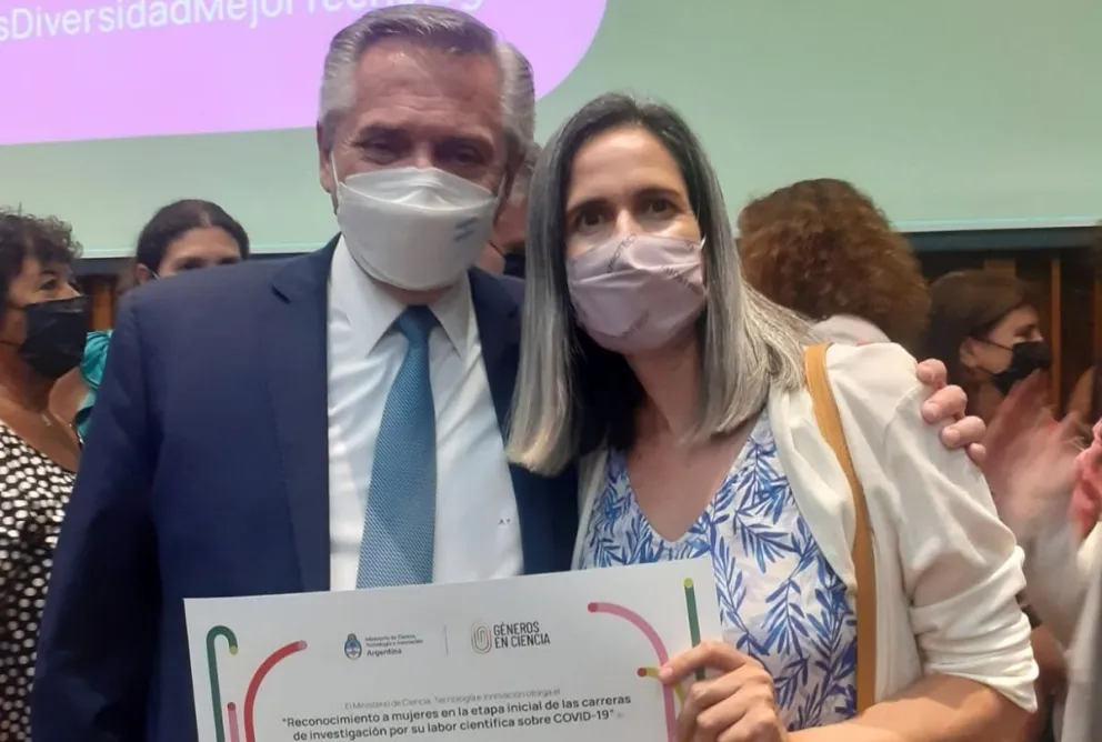 Una investigadora rionegrina fue reconocida por Alberto Fernández: por su trabajo contra el COVID-19