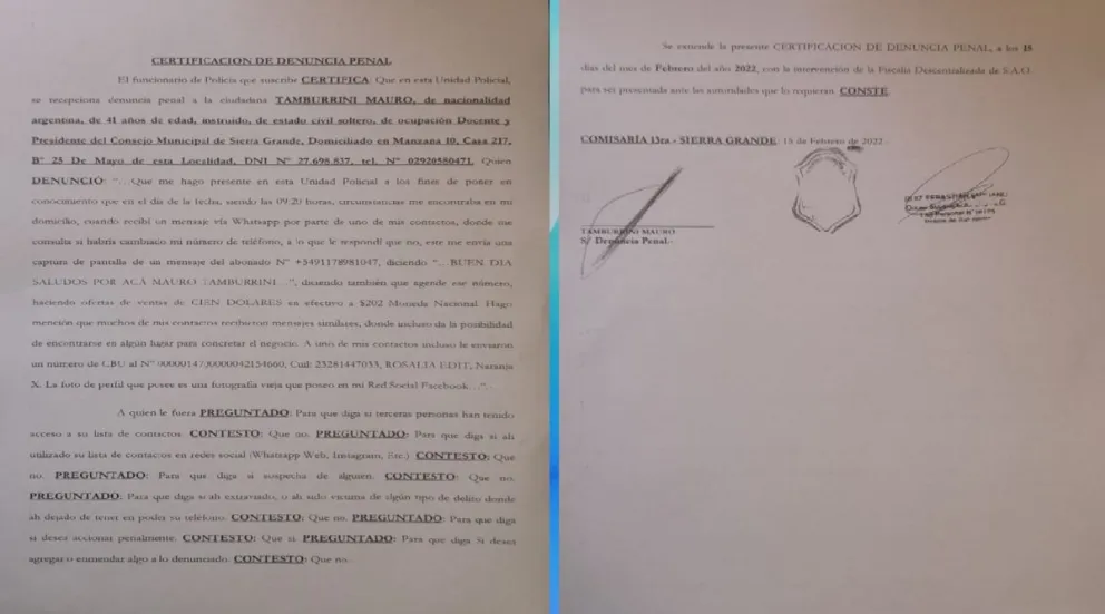 Denunció que le robaron la identidad virtual