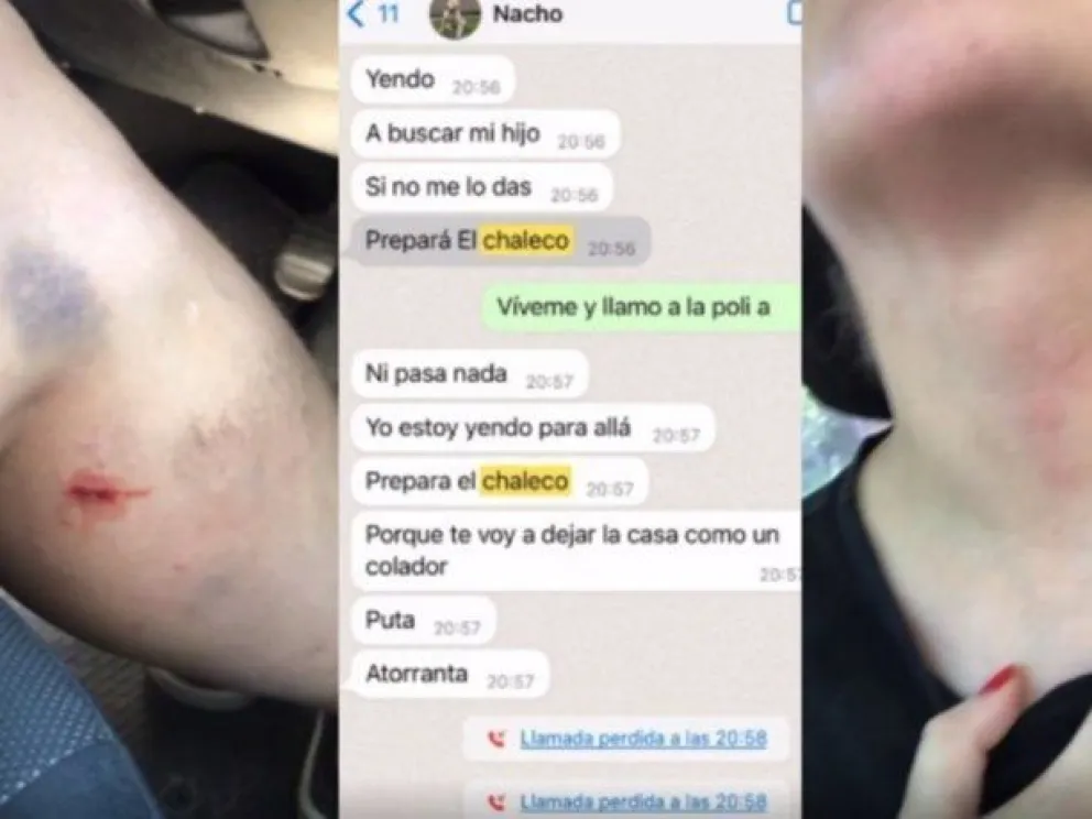 Una joven mostró las terribles amenazas que le hizo su ex: "Te voy a dejar la casa como un colador"