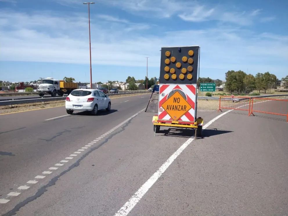 El propósito es evitar accidentes en el viaducto ante una obra vinculada al caño de gas que va de Viedma a Patagones. Foto archivo.