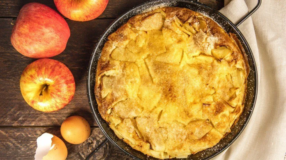 Paso a paso para hacer una tarta de manzanas, ¡sin harina y sin horno!