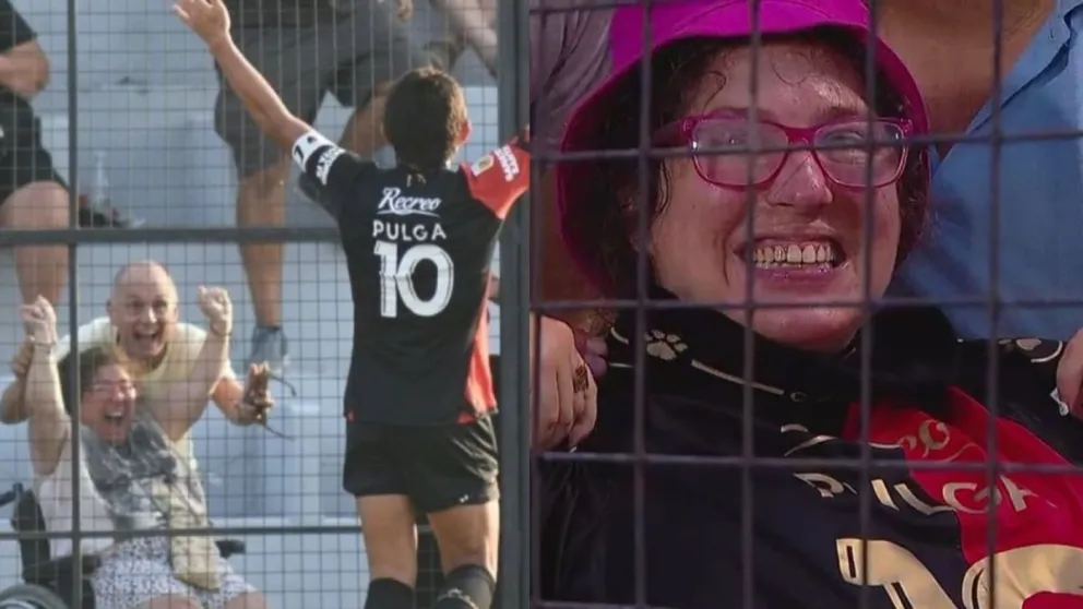 Enorme gesto del Pulga Rodríguez con una hincha de Colón