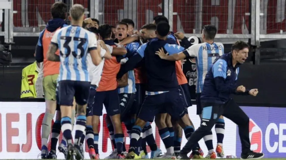 River no mantuvo la ventaja y Racing se lo empató en el Monumental