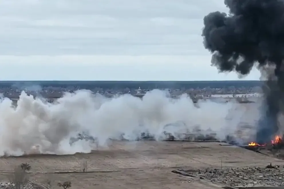 Ucrania publicó el video del ataque con misiles a un helicóptero ruso: "Así mueren los ocupantes rusos"